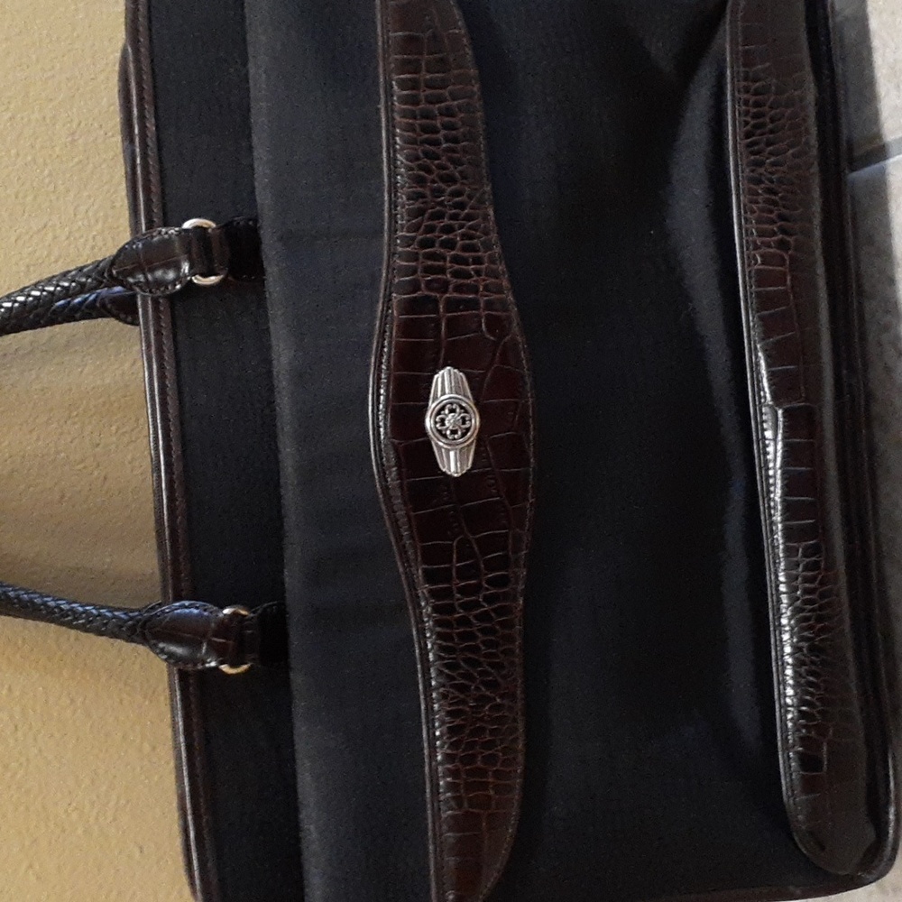 *Lightly Used* Elegant Black & Brown Brighton Martha Tote Bag - Tons Of Space!